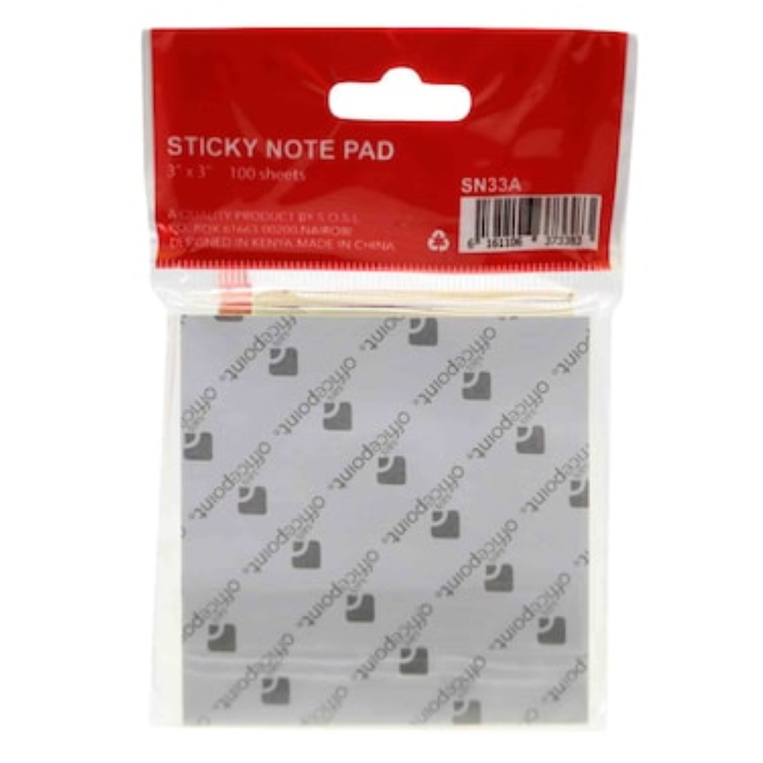O/P STICKY NOTES 3X3 COMMA/THUMP